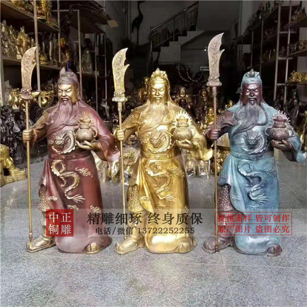 黃銅關公雕塑