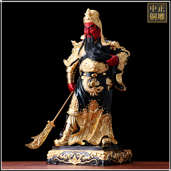 彩繪純銅關公像鑄造.jpg 彩繪純銅關公像鑄造.jpg